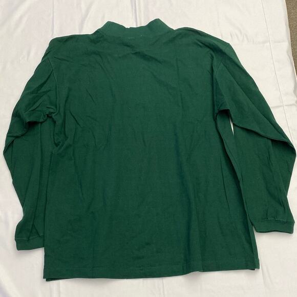 Vintage Green Bay Packers Long Sleeve T Shirt Medium Embroidered NFL Mock Neck - Picture 9 of 10